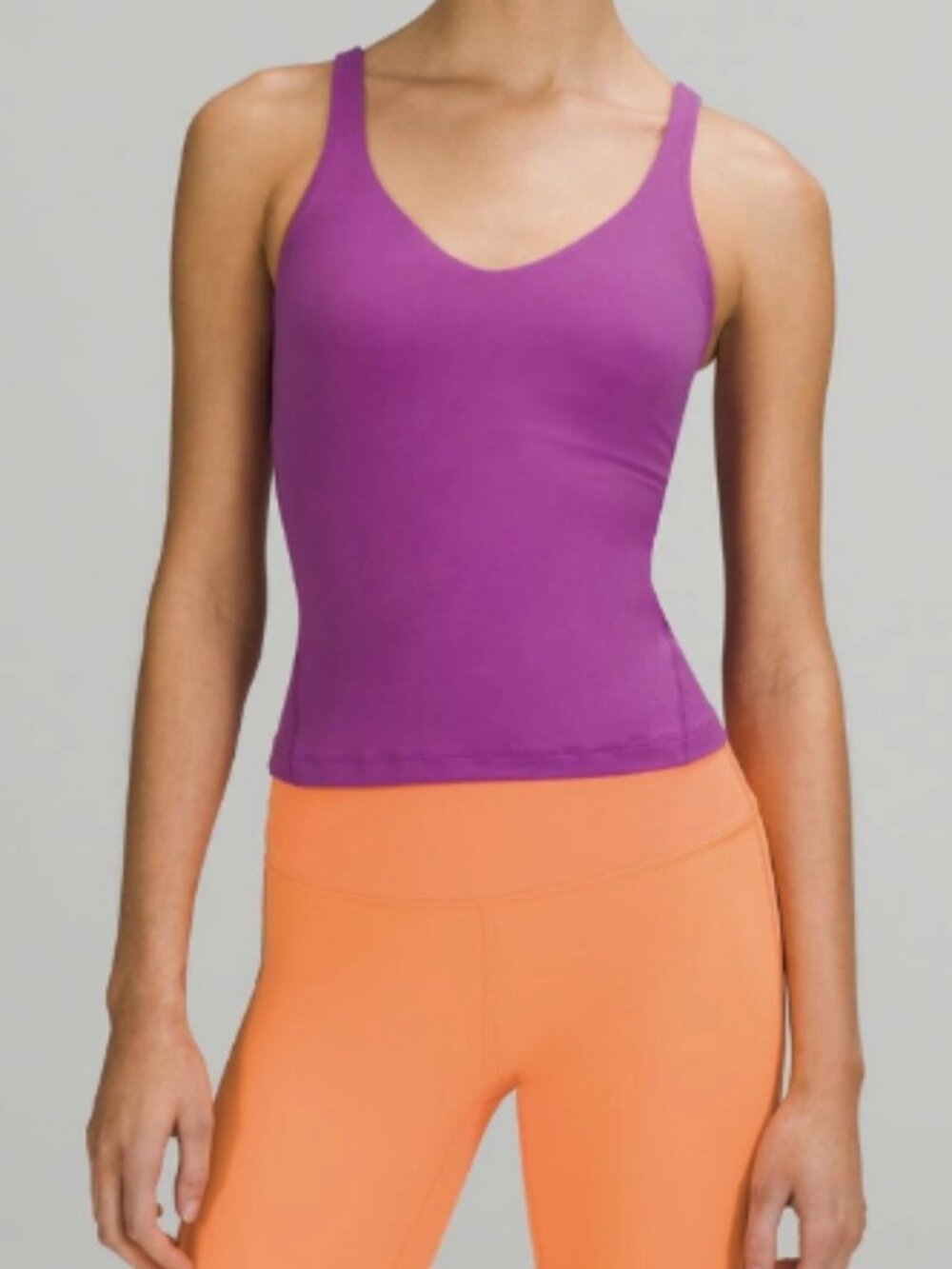 Purple Built-In Bra Tank
